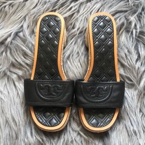 Tory Burch Fleming LowHeel Espadrille Slide Sandal